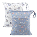 ALVA ALVABABY 2pcs Cloth Diaper Wet Dry Bags Waterproof Reusable by ALVABABY