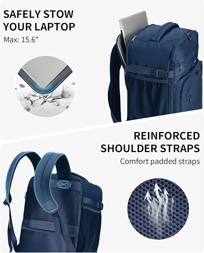 ECOHUB Travel Backpack for Men, Laptop Carry on Backpack - Image 7