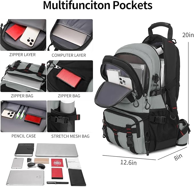 Nerlion 40L Hiking Backpack Travel Backpack - Image 3