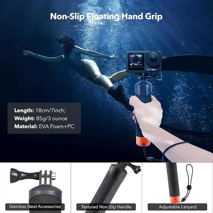 Waterproof Case for DJI Action 5 Pro/Action 4/3, Protective Diving Housing - Image 4