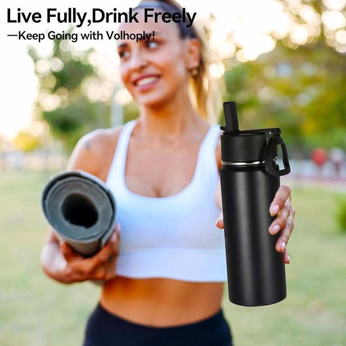 Volhoply 18oz Kids Insulated Water Bottle, Stainless Steel Water Bottles - Image 7