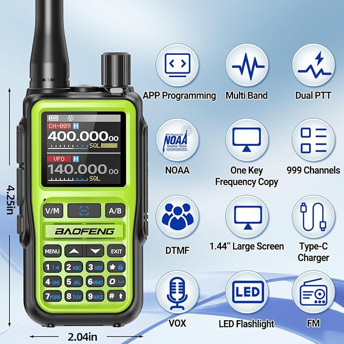 BAOFENG Radio Ham Radio UV-5R MINI Handheld UV5R Long Range Walkie Talkies - Image 2