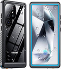 SPIDERCASE Upgraded for Samsung Galaxy S24 Ultra Case Waterproof, Built-in by SPIDERCASE