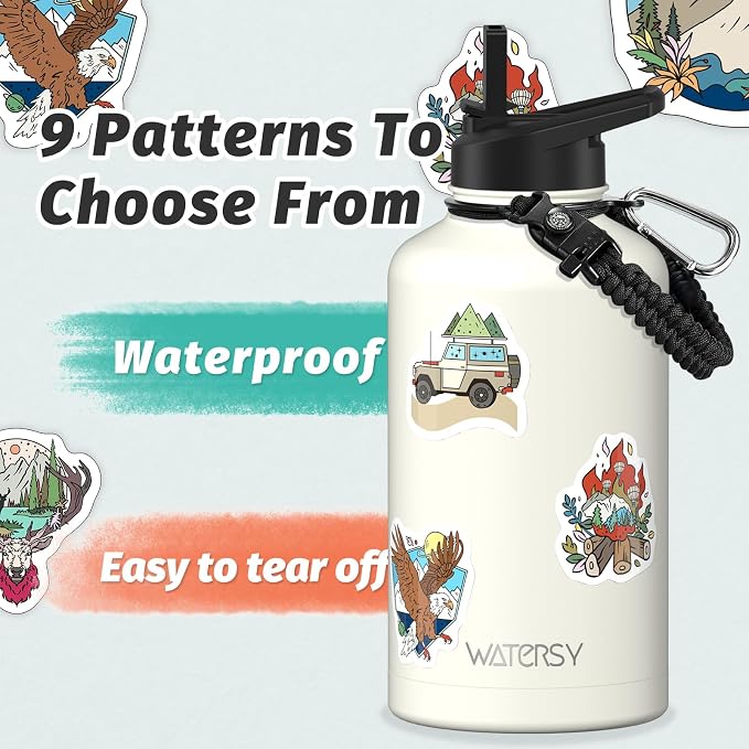 64oz Insulated Water Bottle, BPA Free&Leak Proof, Half Gallon Stainless Steel - Image 4
