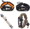 Smithok Paracord Survival Bracelet-Length Adjustable, Loud Whistle Emergency by Smithok