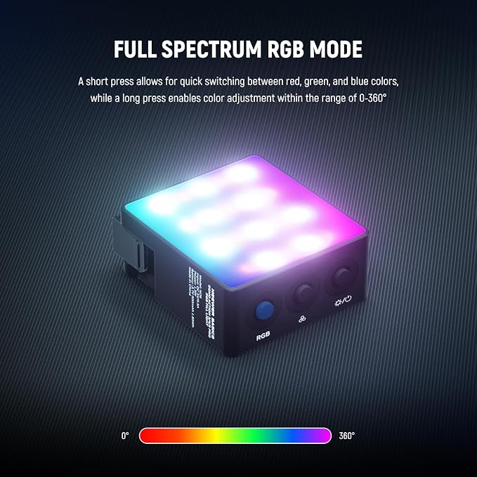 NEEWER Basics Magnetic RGB Action Camera Light Compatible - Image 3