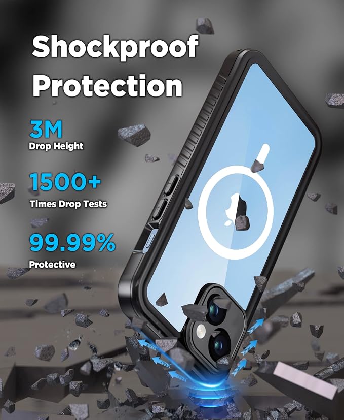Beeasy for iPhone 14 Waterproof Case Compatible - Image 5
