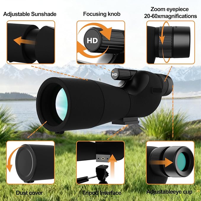 Monocular Telescope with Tripod, Bird Watching Gifts - Image 5