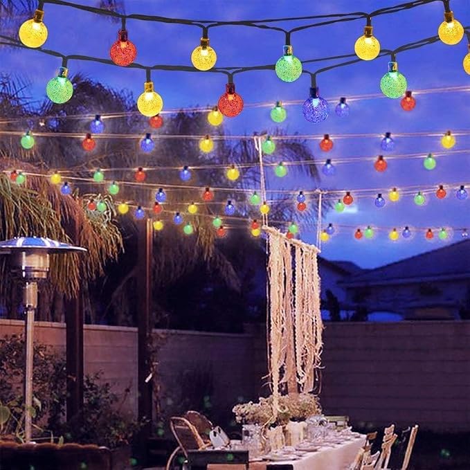 Toodour Solar String Lights Outdoor, 56ft 100 LED Globe String Light - Image 5