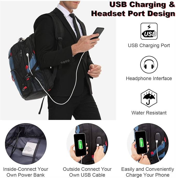 LOVEVOOK Travel Laptop Backpack Waterproof Anti Theft Backpack - Image 6