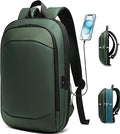 Business Backpack 17 Inch Slim Expandable Waterproof Travel Laptop Backpacks by hkbag