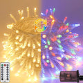 88FT 240LED Connectable String Lights Indoor Outdoor Clear Wire, Warm by KAQ