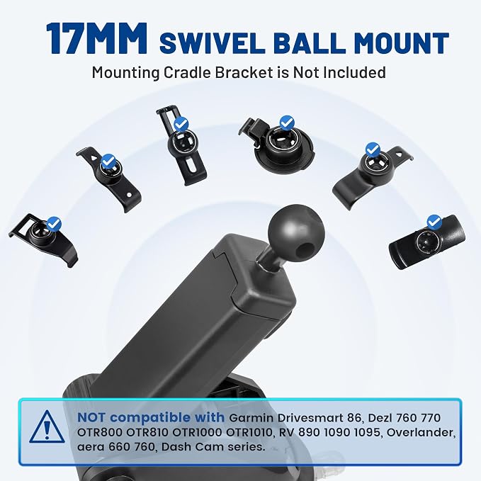 EWAY for Garmin GPS Mount w/Telescopic Extension Arm, Replacement Dash Ball - Image 6