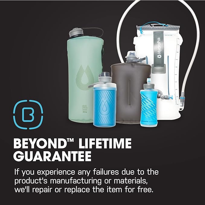HydraPak Stow Collapsible Water Bottle – 350ml, 1L – Ultralight, Leak-Proof - Image 6