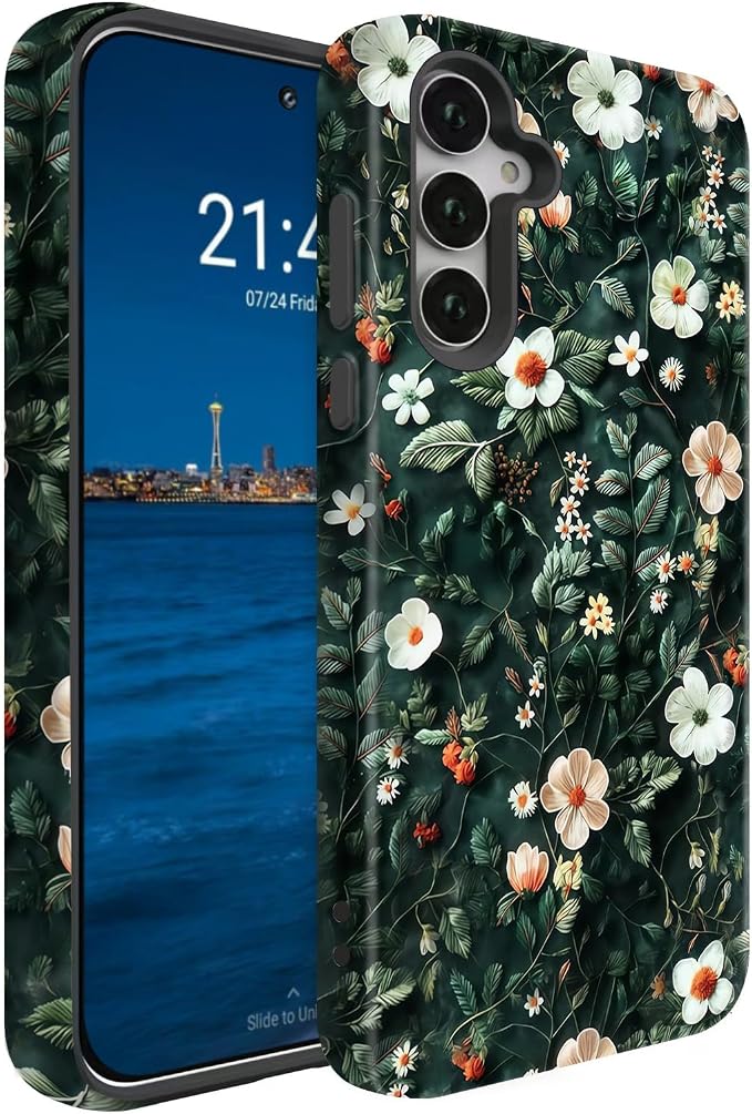 Compatible for Samsung Galaxy A16 5G Case, Dual Layer Heavy Duty 2 in 1 by BSMOSPER