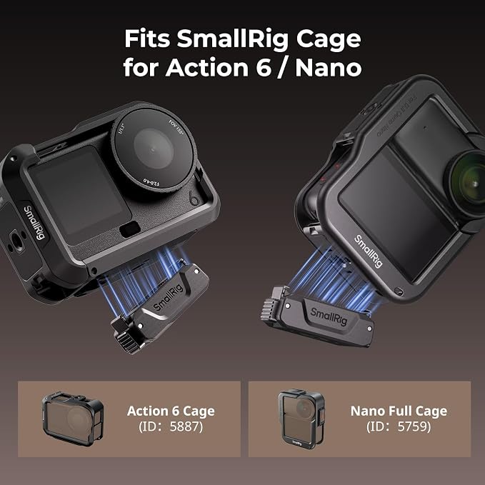 SmallRig Action 6 / Nano Magnetic Quick-Release Adapter Mount - Image 7