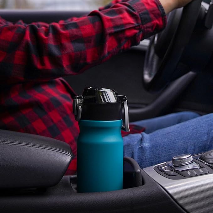 BJPKPK Water Bottle with Straw 18oz Insulated Water Bottles Reusable Stainless - Image 6