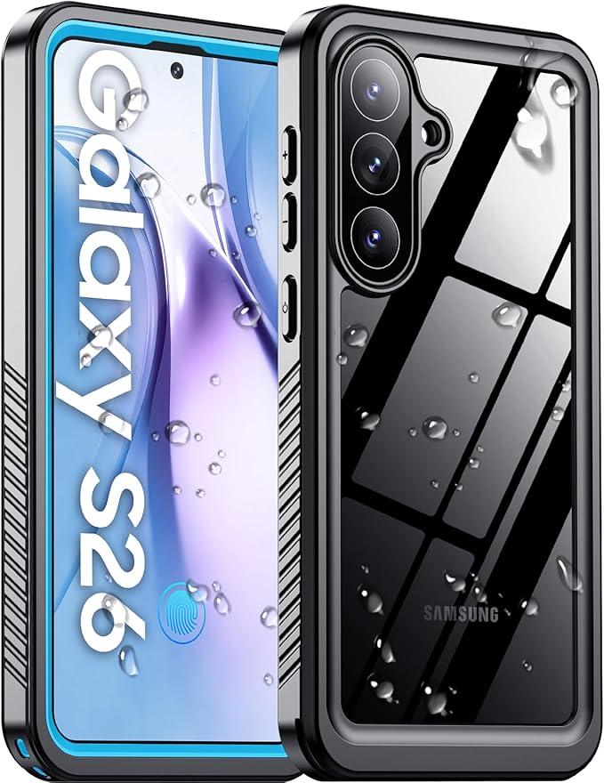 Temdan Designed for Samsung Galaxy S26 Case Waterproof, Built-in Lens & Screen by Temdan