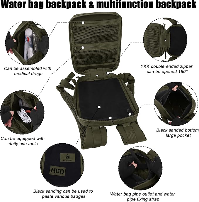 PETAC GEAR Tactical Molle Hydration Pack - Image 5