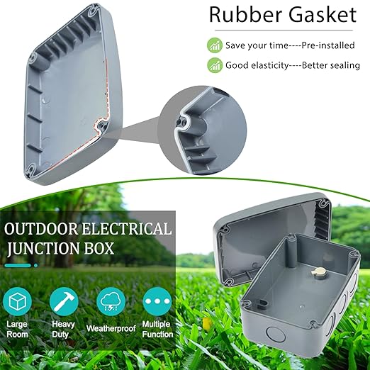 Outdoor Junction Box, Nineleaf IP66 Weatherproof Electrical Project Boxes - Image 3