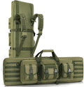 DULCE DOM 36 42 48 Inch Double Rifle Case, Tactical Soft Padded Backpack by DULCEDOM