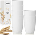 Wrova Wheat Straw Cups 6 Set of 6 Good Alternative to Plastic Reusable Cups 20 by WROVA