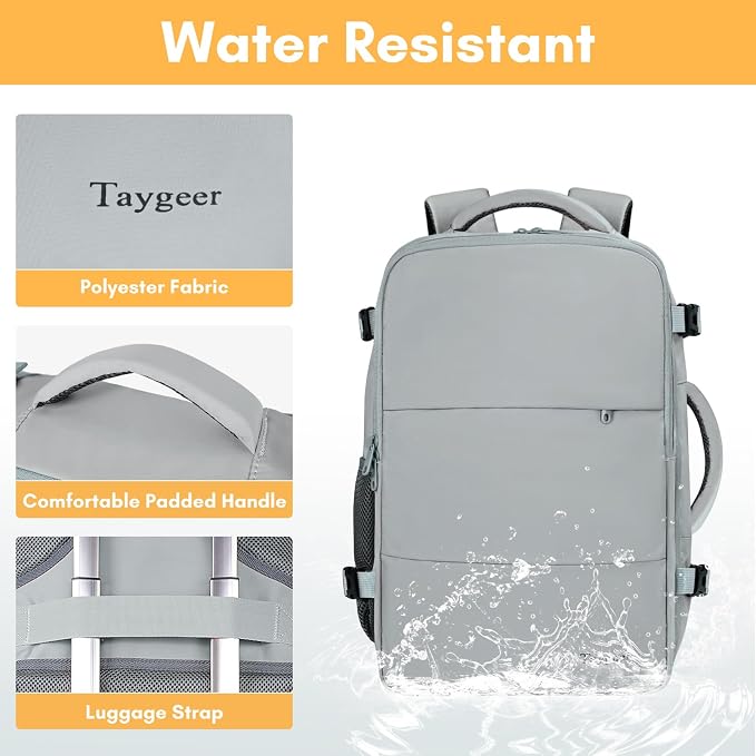 Taygeer Carry On Backpack, Womens Travel Backpack - Image 8