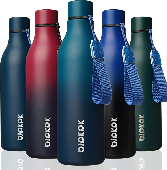 BJPKPK Insulated Water Bottles, 25 oz Stainless Steel Metal Water Bottle by BJPKPK