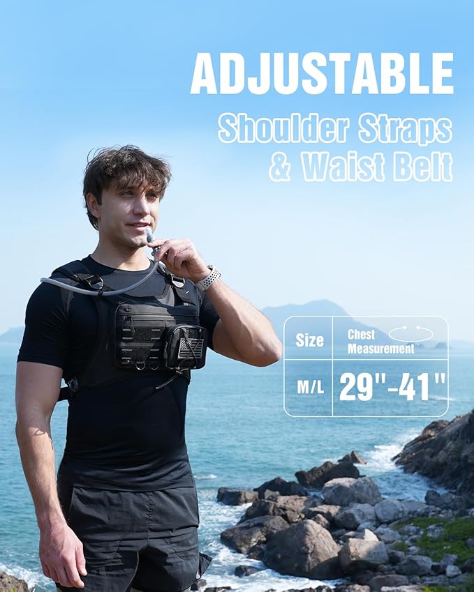 Zelvot Running Vest with 2L Water Bladder, Hydration Backpack, U.S. Original - Image 5