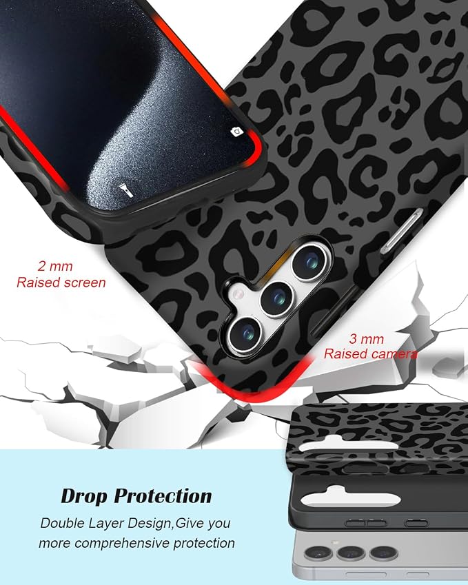 Compatible for Samsung Galaxy S25 Plus 5G Case, Dual Layer Heavy Duty 2 in 1 - Image 3