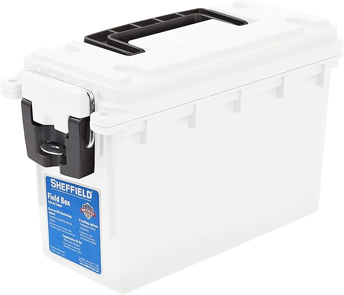 Sheffield 12634 Field Box, or Shotgun Ammo Storage Box, Tamper-Proof Locking by Sheffield