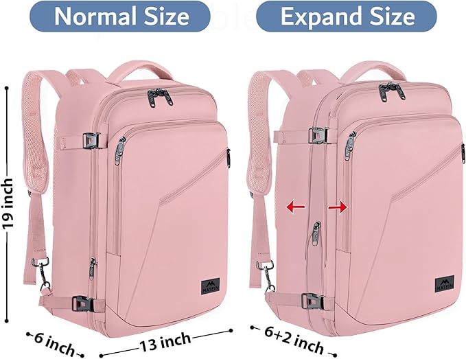 MATEIN Womens Travel Backpack, Extra Large Carryon Backpack Fits Overhead Bin - Image 5