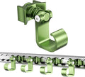 4 Pack L Track Hooks with Single Stud Fitting, Spring-Loaded Adjustable Gear by vandrabase