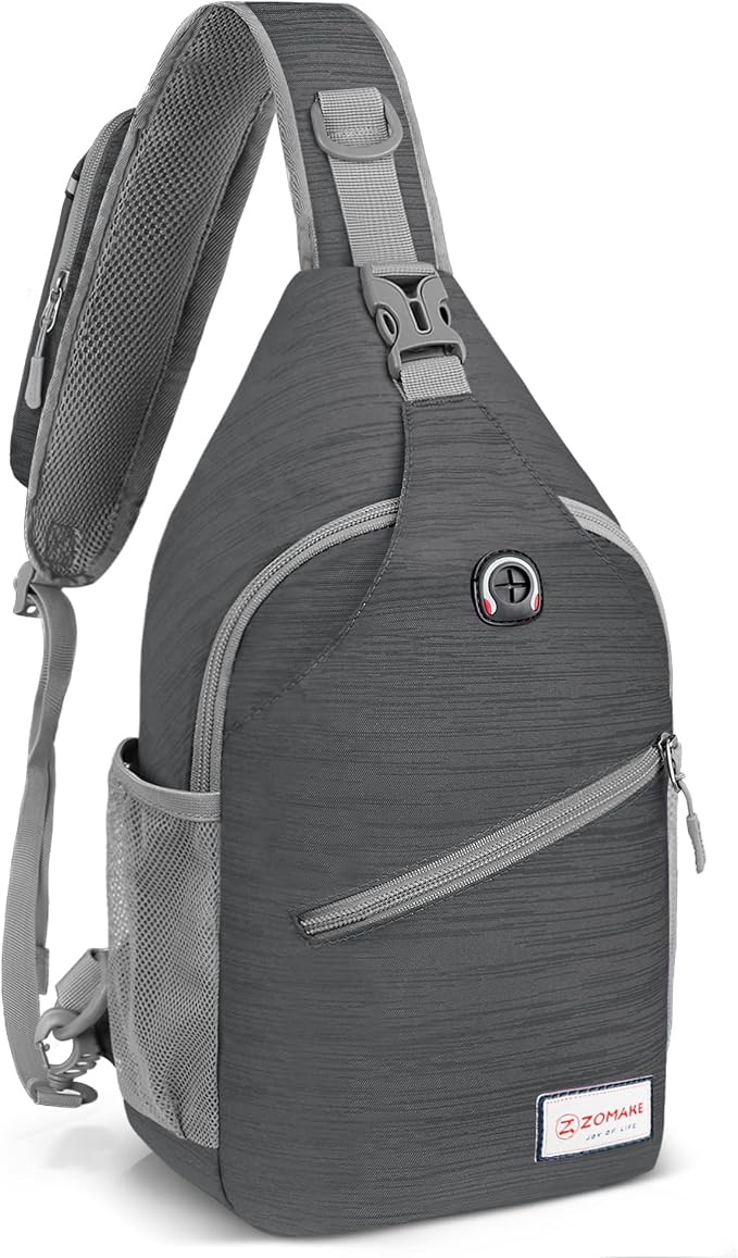 ZOMAKE Sling Bag, Small Crossbody Sling Backpack, Water Resistant Shoulder by ZOMAKE