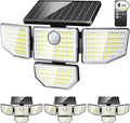Adewalk Outdor Security Solar Light -4Pack 188 LED Solar Motion Sensor Light by Adewalk