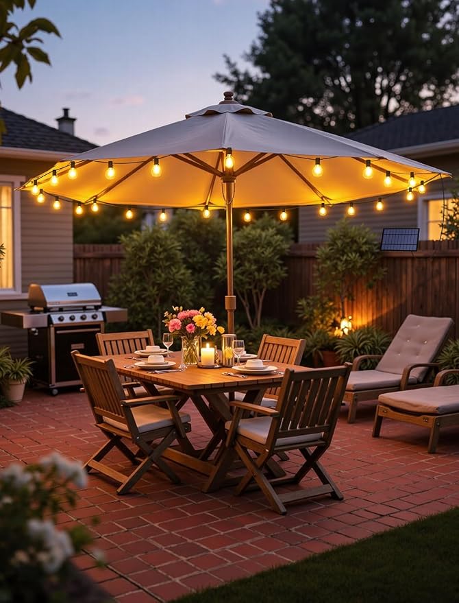 Larkvue 25FT Solar String Lights Outdoor - Image 7
