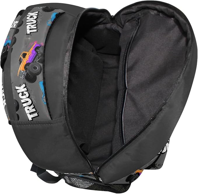 Wamika Monster Truck Boys Backpack Racing Cars School Backpacks Kids Girls - Image 7