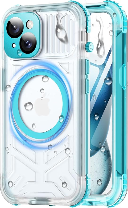 for iPhone 15 Waterproof Case by Haireca