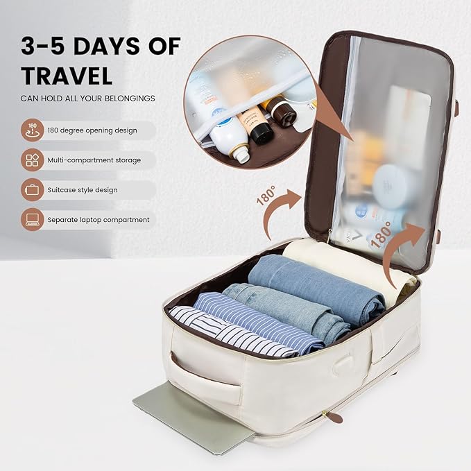 LOVEVOOK Travel Backpack Carry On Airline Approved, 50L Large Backpack - Image 6