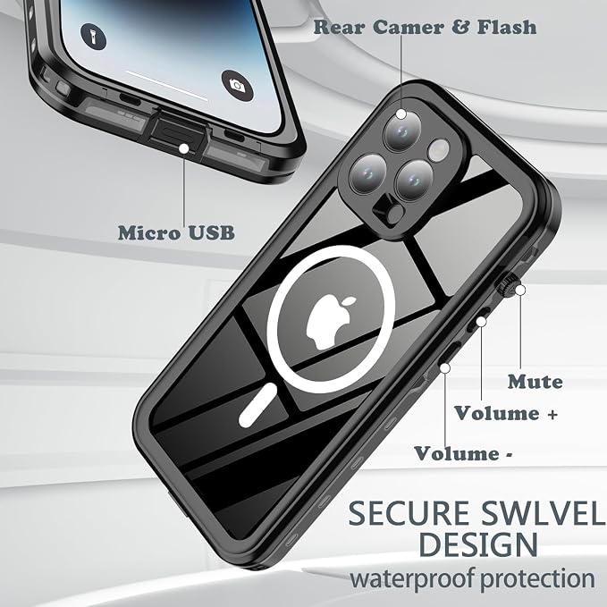 for iPhone 14 Pro Max Case Waterproof, Full-Body Hard Case Built-in - Image 6