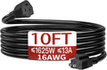 16/3 Short Extension Cord 10 FT, Indoor 3 Prong Power Cable, Suitable by Skrizcable