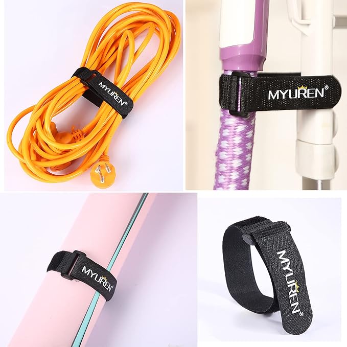 1"x 24"-12 Pack Reusable Fastening Cable Straps - Image 5