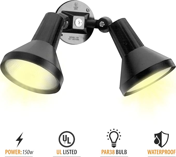 Ciata 15" Outdoor Security Flood Light 1 Head - Image 2