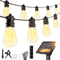 Minetom 58FT Solar String Lights Outdoor Waterproof, 17 LED S14 Shatterproof by Minetom