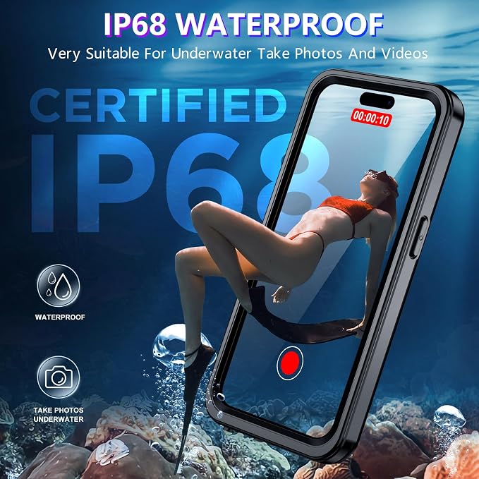 Red2Fire 2024 New Designed for iPhone 14 Pro Case Waterproof, Phone Case 6.1" - Image 3