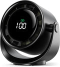 Koonie Desk Fan, LED Display Mini Table Fan, Rechargeable Personal Fan by Koonie