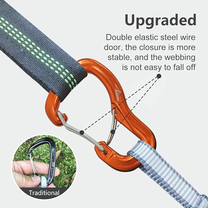 Heavy Duty Carabiner Clip Hook 8KN, - Image 3