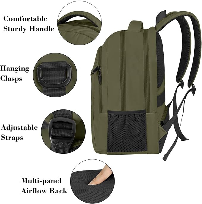 MATEIN 15.6 Inch Travel Laptop Backpack, Sturdy Computer Backpack - Image 2
