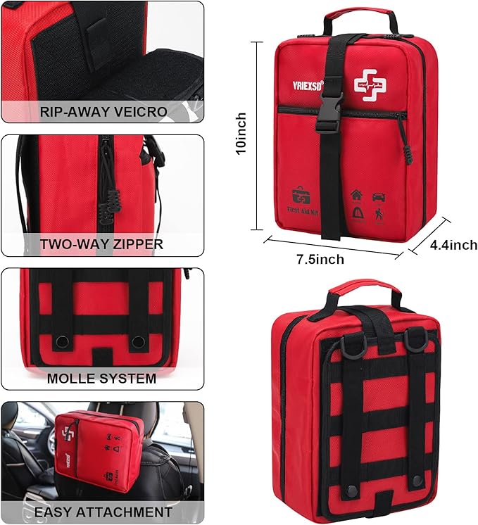 VRIEXSD 400 Piece Large First Aid Kit Premium Emergency Kits - Image 4