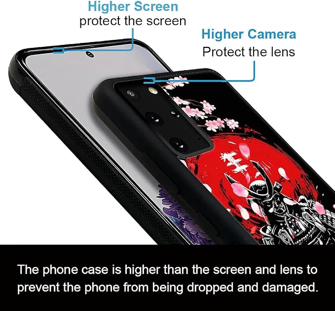 for Samsung Galaxy S20 Plus Case, Sakura Japanese Samurai Pattern Graphic - Image 2